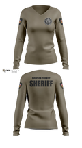 Dawson County Sheriff’s Office Women's Long Sleeve V-neck Shirt - 9
