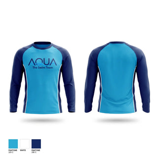 Long Sleeve Performance Shirt, Aqua the Swim Team, Swimming, Teamtime, Team time, sublimation, custom sports apparel, team uniforms, spirit wear, spiritwear, sports uniforms, custom shirts, team store, custom team store, fundraiser sports, apparel fundraiser
