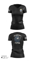 USS NANTUCKET LCS 27 Women's Short Sleeve V-neck Shirt - 5