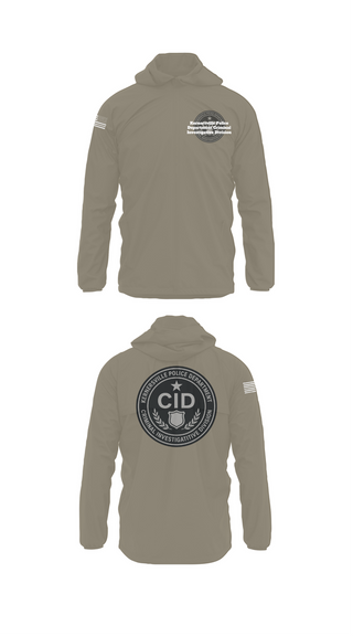 Windbreaker, Kernersville Police Department Criminal Investigative Division, Police, Teamtime, Team time, sublimation, custom sports apparel, team uniforms, spirit wear, spiritwear, sports uniforms, custom shirts, team store, custom team store, fundraiser sports, apparel fundraiser