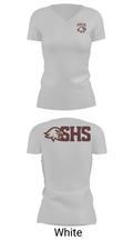 Sharon Eagles Swimming Women's Short Sleeve V-neck Shirt - 19