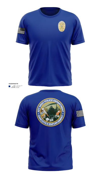 Key West Police Department 73873971 Old School Cotton Feel Shirt - 21