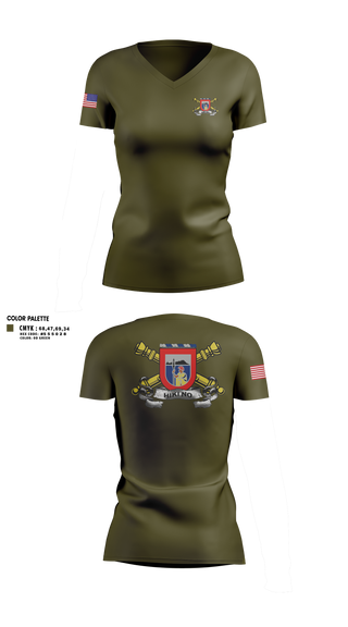 Womens Short Sleeve Vneck Shirt, 1/487th FA BN, Army, Teamtime, Team time, sublimation, custom sports apparel, team uniforms, spirit wear, spiritwear, sports uniforms, custom shirts, team store, custom team store, fundraiser sports, apparel fundraiser
