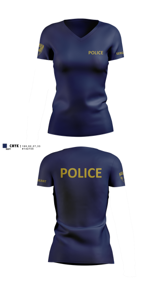 Womens Short Sleeve Vneck Shirt, City of South Daytona Public Safety, Police, Teamtime, Team time, sublimation, custom sports apparel, team uniforms, spirit wear, spiritwear, sports uniforms, custom shirts, team store, custom team store, fundraiser sports, apparel fundraiser