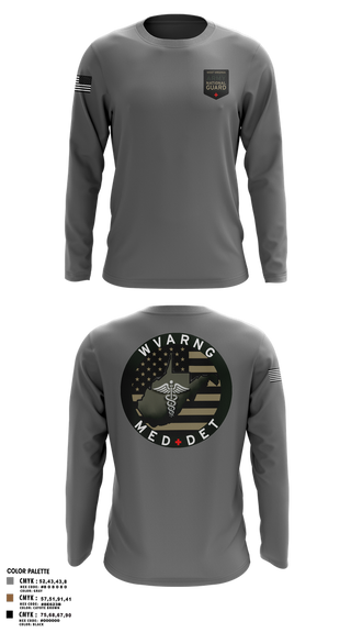 Long Sleeve Performance Shirt, WV ARNG Med Det, , Teamtime, Team time, sublimation, custom sports apparel, team uniforms, spirit wear, spiritwear, sports uniforms, custom shirts, team store, custom team store, fundraiser sports, apparel fundraiser