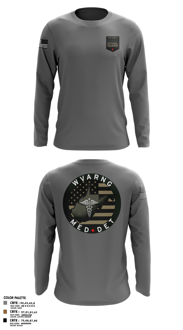Long Sleeve Performance Shirt, WV ARNG Med Det, , Teamtime, Team time, sublimation, custom sports apparel, team uniforms, spirit wear, spiritwear, sports uniforms, custom shirts, team store, custom team store, fundraiser sports, apparel fundraiser