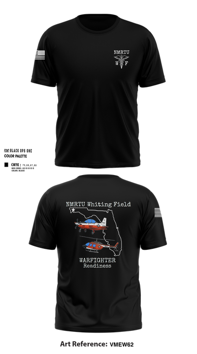 NMRTU Whiting Field 31708583 Short Sleeve Performance Shirt - 100