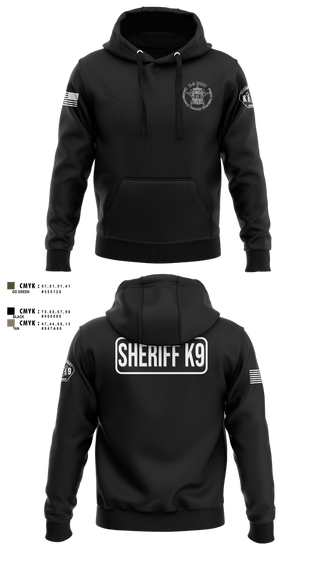 Hoodie, Montgomery County Sheriff’s Office K9 Unit, Police, Teamtime, Team time, sublimation, custom sports apparel, team uniforms, spirit wear, spiritwear, sports uniforms, custom shirts, team store, custom team store, fundraiser sports, apparel fundraiser