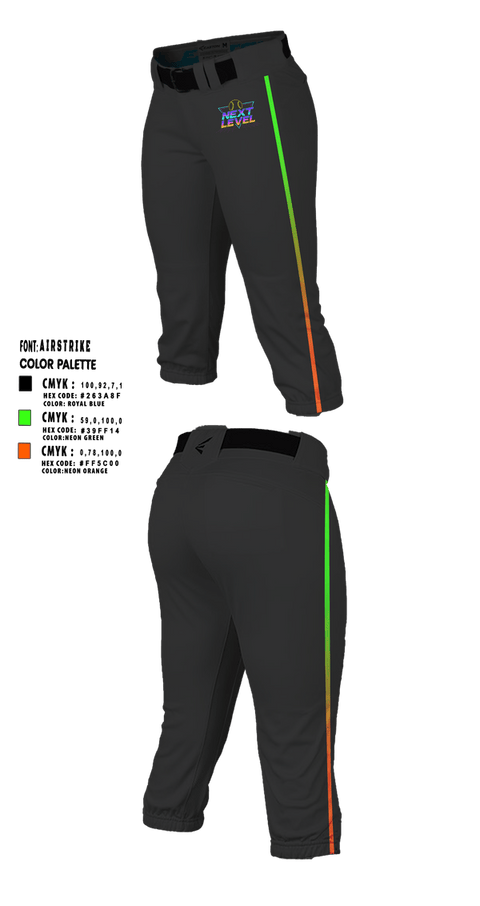 Softball Pants, NEXT LEVEL, Softball, Teamtime, Team time, sublimation, custom sports apparel, team uniforms, spirit wear, spiritwear, sports uniforms, custom shirts, team store, custom team store, fundraiser sports, apparel fundraiser