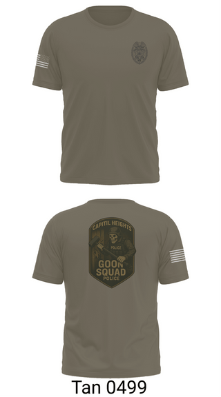 Old School Cotton Feel Shirt, Capitol Heights Police Dept., Police, Teamtime, Team time, sublimation, custom sports apparel, team uniforms, spirit wear, spiritwear, sports uniforms, custom shirts, team store, custom team store, fundraiser sports, apparel fundraiser