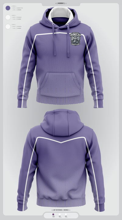 Indiana Ironclad Wrestling 65986308 Hoodie - 1