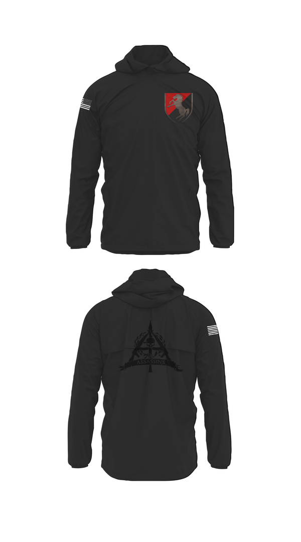 Windbreaker, 1/11 ACR Assassin Troop, Army, Teamtime, Team time, sublimation, custom sports apparel, team uniforms, spirit wear, spiritwear, sports uniforms, custom shirts, team store, custom team store, fundraiser sports, apparel fundraiser