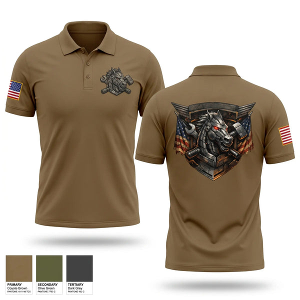 Short Sleeve Performance Polo, 62 FMT, Army, Teamtime, Team time, sublimation, custom sports apparel, team uniforms, spirit wear, spiritwear, sports uniforms, custom shirts, team store, custom team store, fundraiser sports, apparel fundraiser