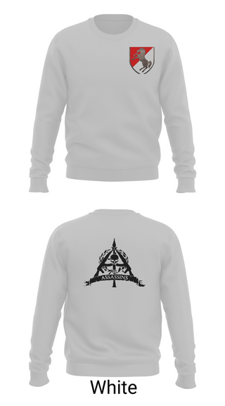 Crew Neck Sweatshirt, 1/11 ACR Assassin Troop, Army, Teamtime, Team time, sublimation, custom sports apparel, team uniforms, spirit wear, spiritwear, sports uniforms, custom shirts, team store, custom team store, fundraiser sports, apparel fundraiser