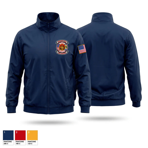 Windbreaker, Woodford Fire Department, Fire Department, Teamtime, Team time, sublimation, custom sports apparel, team uniforms, spirit wear, spiritwear, sports uniforms, custom shirts, team store, custom team store, fundraiser sports, apparel fundraiser