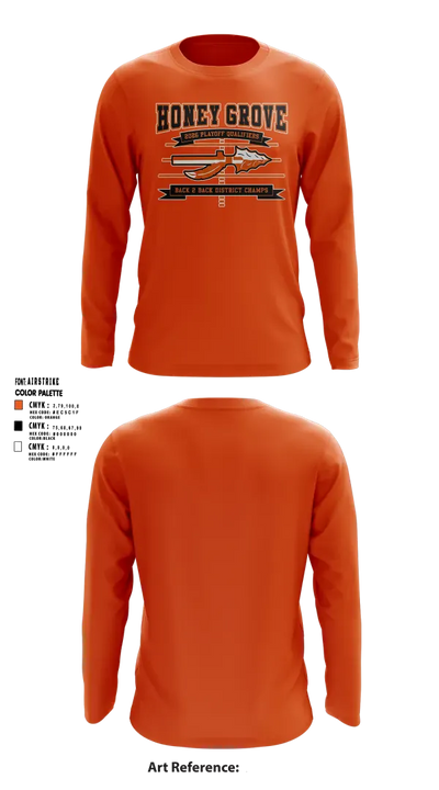 Honey Grove Baseball 79454883 Long Sleeve Performance Shirt 5