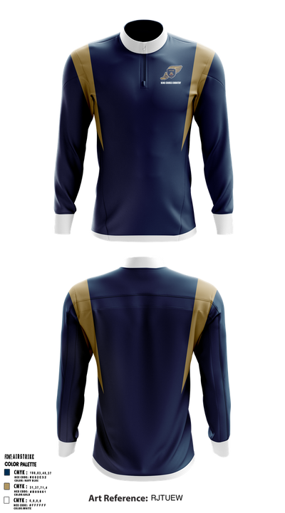 King School Cross Country 55057213 Quarter Zip Jacket - 1