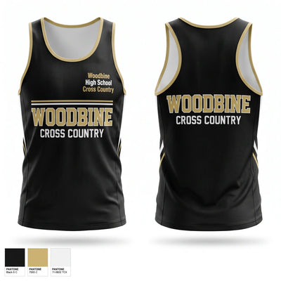 Woodbine High School Cross Country Men's Track Singlet - 1