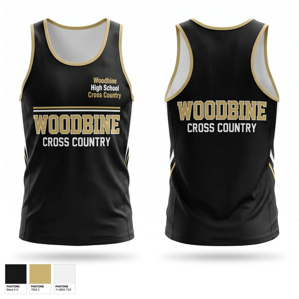 Mens Track Singlet, Woodbine High School Cross Country, Cross Country, Teamtime, Team time, sublimation, custom sports apparel, team uniforms, spirit wear, spiritwear, sports uniforms, custom shirts, team store, custom team store, fundraiser sports, apparel fundraiser