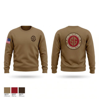 Crew Neck Sweatshirt, JROTC, Army, Teamtime, Team time, sublimation, custom sports apparel, team uniforms, spirit wear, spiritwear, sports uniforms, custom shirts, team store, custom team store, fundraiser sports, apparel fundraiser