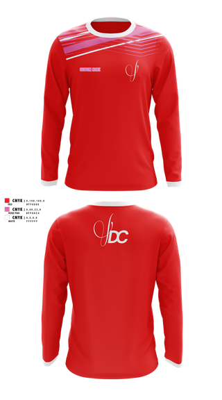 Long Sleeve Performance Shirt, Viva Dance Collective, Cheer, Teamtime, Team time, sublimation, custom sports apparel, team uniforms, spirit wear, spiritwear, sports uniforms, custom shirts, team store, custom team store, fundraiser sports, apparel fundraiser