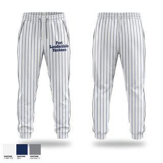 Sweatpants, Fort Lauderdale Yankees, Baseball, Teamtime, Team time, sublimation, custom sports apparel, team uniforms, spirit wear, spiritwear, sports uniforms, custom shirts, team store, custom team store, fundraiser sports, apparel fundraiser