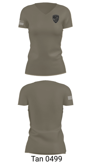 Womens Short Sleeve Vneck Shirt, Broken Bow Police Department (Oklahoma), Police, Teamtime, Team time, sublimation, custom sports apparel, team uniforms, spirit wear, spiritwear, sports uniforms, custom shirts, team store, custom team store, fundraiser sports, apparel fundraiser