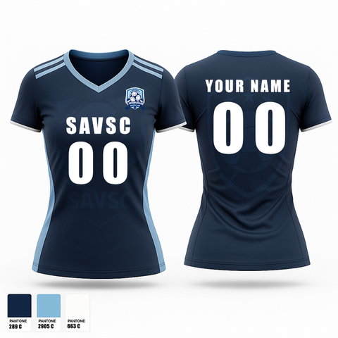 Womens Soccer Jersey, SAVSC, Women's Soccer, Teamtime, Team time, sublimation, custom sports apparel, team uniforms, spirit wear, spiritwear, sports uniforms, custom shirts, team store, custom team store, fundraiser sports, apparel fundraiser