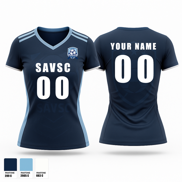 Womens Soccer Jersey, SAVSC, Women's Soccer, Teamtime, Team time, sublimation, custom sports apparel, team uniforms, spirit wear, spiritwear, sports uniforms, custom shirts, team store, custom team store, fundraiser sports, apparel fundraiser