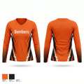 Bombers Women's Long Sleeve V-neck Shirt - 1