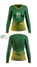 Mckenzie High School Track & Field 25856777 Women's Long Sleeve V-neck Shirt - 1