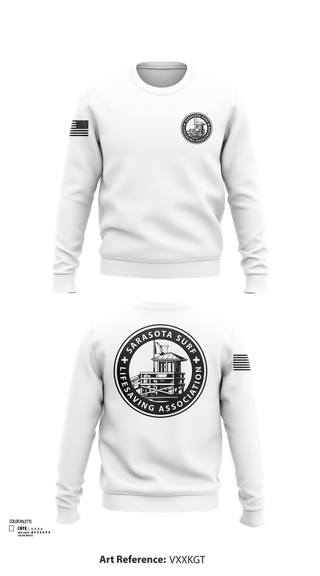 Crew Neck Sweatshirt, Sarasota Surf Lifesaving Association, , Teamtime, Team time, sublimation, custom sports apparel, team uniforms, spirit wear, spiritwear, sports uniforms, custom shirts, team store, custom team store, fundraiser sports, apparel fundraiser