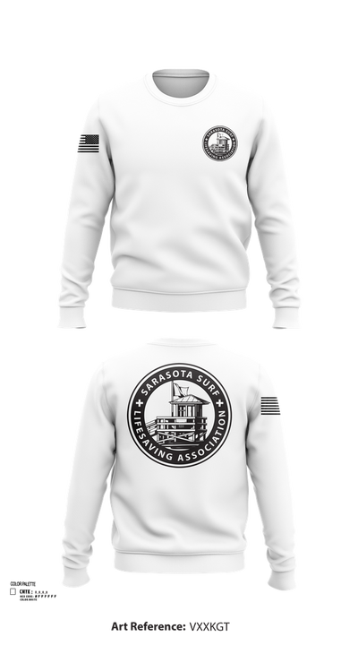 Sarasota Surf Lifesaving Association 11699985 Crew Neck Sweatshirt - 102