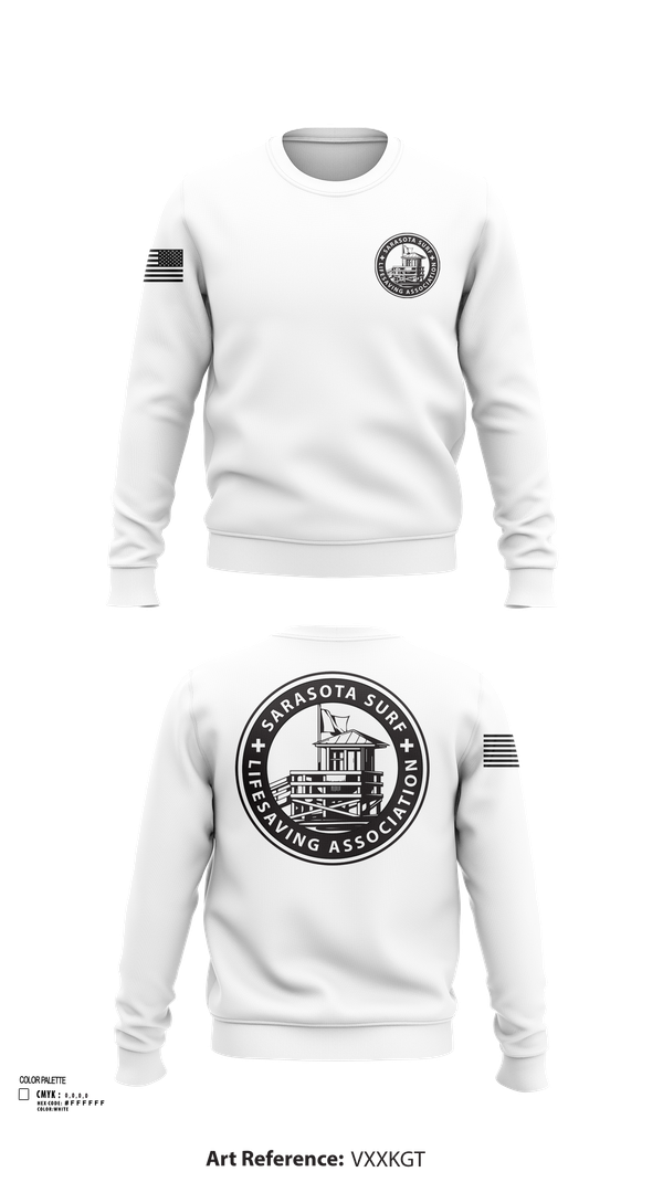 Crew Neck Sweatshirt, Sarasota Surf Lifesaving Association, , Teamtime, Team time, sublimation, custom sports apparel, team uniforms, spirit wear, spiritwear, sports uniforms, custom shirts, team store, custom team store, fundraiser sports, apparel fundraiser