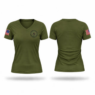Womens Short Sleeve Vneck Shirt, Lauderdale County Ema, Fire Department, Teamtime, Team time, sublimation, custom sports apparel, team uniforms, spirit wear, spiritwear, sports uniforms, custom shirts, team store, custom team store, fundraiser sports, apparel fundraiser