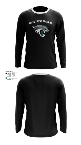 Long Sleeve Shooting Shirt, Forestview Jaguars, Men's Basketball, Teamtime, Team time, sublimation, custom sports apparel, team uniforms, spirit wear, spiritwear, sports uniforms, custom shirts, team store, custom team store, fundraiser sports, apparel fundraiser