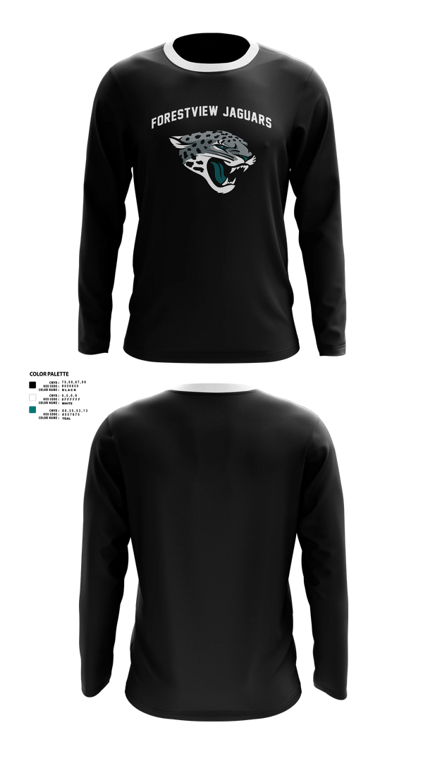Long Sleeve Shooting Shirt, Forestview Jaguars, Men's Basketball, Teamtime, Team time, sublimation, custom sports apparel, team uniforms, spirit wear, spiritwear, sports uniforms, custom shirts, team store, custom team store, fundraiser sports, apparel fundraiser