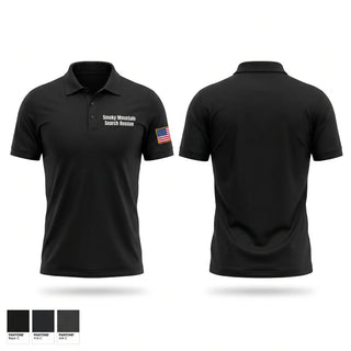 Short Sleeve Performance Polo, Smoky Mountain Search & Rescue, EMS/EMT, Teamtime, Team time, sublimation, custom sports apparel, team uniforms, spirit wear, spiritwear, sports uniforms, custom shirts, team store, custom team store, fundraiser sports, apparel fundraiser