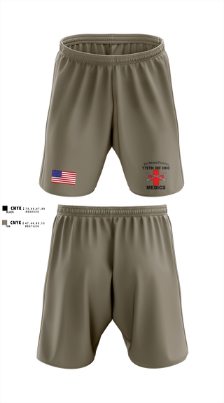 Athletic Shorts With Pockets, 179 HHC Medics, National Guard, Teamtime, Team time, sublimation, custom sports apparel, team uniforms, spirit wear, spiritwear, sports uniforms, custom shirts, team store, custom team store, fundraiser sports, apparel fundraiser