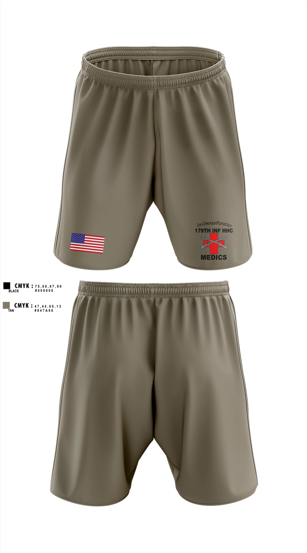 Athletic Shorts With Pockets, 179 HHC Medics, National Guard, Teamtime, Team time, sublimation, custom sports apparel, team uniforms, spirit wear, spiritwear, sports uniforms, custom shirts, team store, custom team store, fundraiser sports, apparel fundraiser