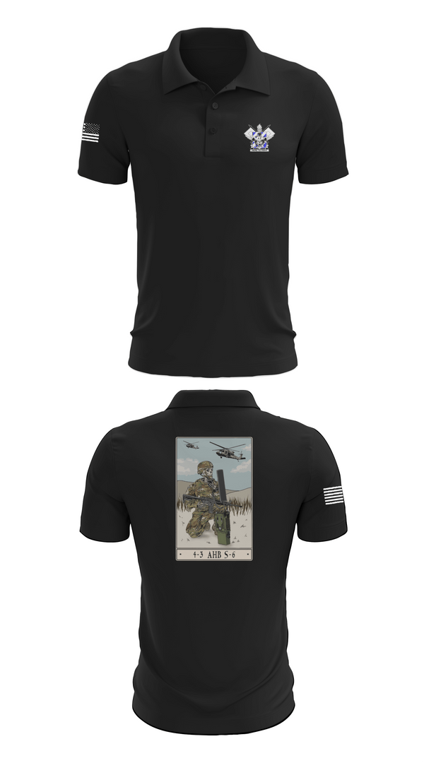 Short Sleeve Performance Polo, 4-3 HHC, Army, Teamtime, Team time, sublimation, custom sports apparel, team uniforms, spirit wear, spiritwear, sports uniforms, custom shirts, team store, custom team store, fundraiser sports, apparel fundraiser