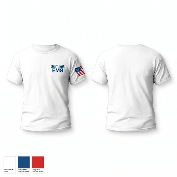 Old School Cotton Feel Shirt, Summit EMS, EMS/EMT, Teamtime, Team time, sublimation, custom sports apparel, team uniforms, spirit wear, spiritwear, sports uniforms, custom shirts, team store, custom team store, fundraiser sports, apparel fundraiser