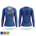 Monticello Gators 23107557 Women's Long Sleeve V-neck Shirt - 1