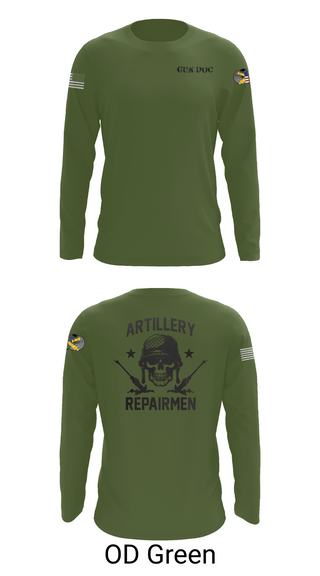 Long Sleeve Performance Shirt, ARMT 1-320th Field Artillery, Army, Teamtime, Team time, sublimation, custom sports apparel, team uniforms, spirit wear, spiritwear, sports uniforms, custom shirts, team store, custom team store, fundraiser sports, apparel fundraiser
