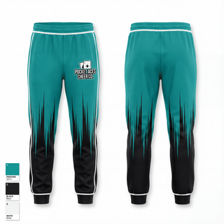 Sweatpants, Pocket Aces Cheer Co., Cheer, Teamtime, Team time, sublimation, custom sports apparel, team uniforms, spirit wear, spiritwear, sports uniforms, custom shirts, team store, custom team store, fundraiser sports, apparel fundraiser