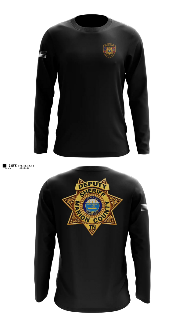 Long Sleeve Performance Shirt, Marion County Sheriff’s Office, Police, Teamtime, Team time, sublimation, custom sports apparel, team uniforms, spirit wear, spiritwear, sports uniforms, custom shirts, team store, custom team store, fundraiser sports, apparel fundraiser
