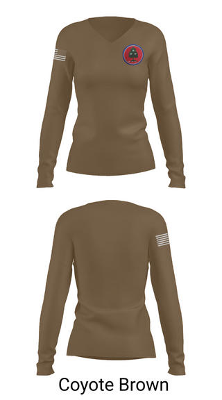 Womens Long Sleeve Vneck Shirt, 208th MCAS, National Guard, Teamtime, Team time, sublimation, custom sports apparel, team uniforms, spirit wear, spiritwear, sports uniforms, custom shirts, team store, custom team store, fundraiser sports, apparel fundraiser