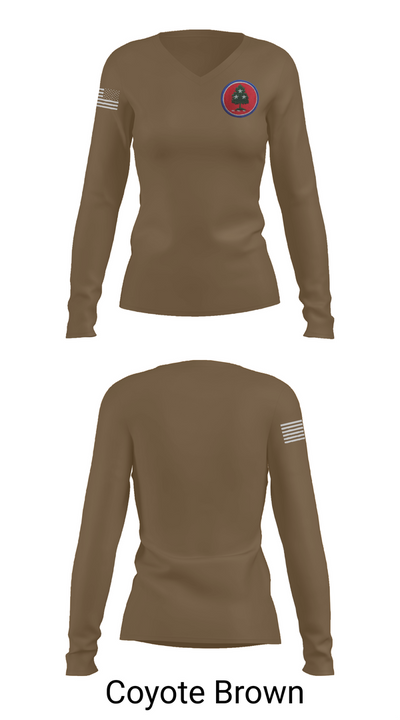 208th MCAS 6752981 Women's Long Sleeve V-neck Shirt - 16
