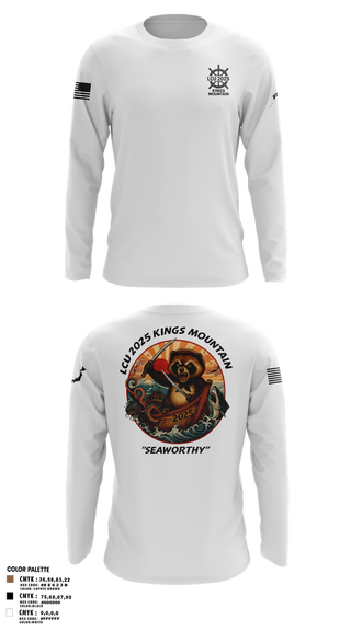 Long Sleeve Performance Shirt, LCU 2025 KINGS MOUNTAIN, Army, Teamtime, Team time, sublimation, custom sports apparel, team uniforms, spirit wear, spiritwear, sports uniforms, custom shirts, team store, custom team store, fundraiser sports, apparel fundraiser
