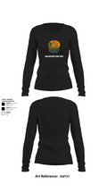 MACARTHUR PARK UNIT 16981211 Women's Long Sleeve V-neck Shirt - 21